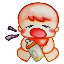 Q baby (Pipi monkey) sticker #5286914