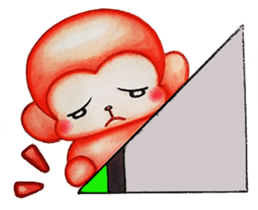 Q baby (Pipi monkey) sticker #5286916