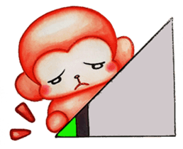 Q baby (Pipi monkey) sticker #5286916