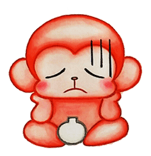 Q baby (Pipi monkey) sticker #5286917