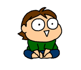 Single-edged eyelids "Niou-san" 4 sticker #5287100