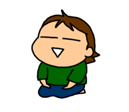 Single-edged eyelids "Niou-san" 4 sticker #5287118