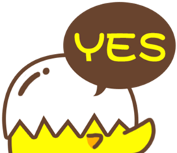 Eggshell Chick sticker #5288092