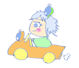 Cute frog girl everyday and makeover sticker #5288324