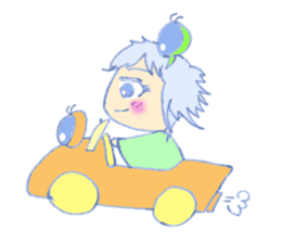 Cute frog girl everyday and makeover sticker #5288324