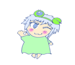 Cute frog girl everyday and makeover sticker #5288330