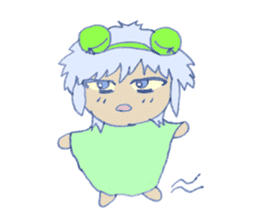 Cute frog girl everyday and makeover sticker #5288335