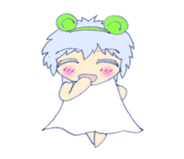 Cute frog girl everyday and makeover sticker #5288337
