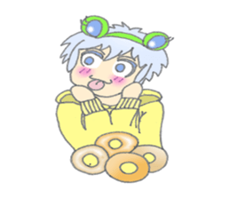 Cute frog girl everyday and makeover sticker #5288343