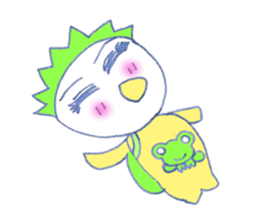 Cute frog girl everyday and makeover sticker #5288347