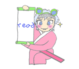 Cute frog girl everyday and makeover sticker #5288349