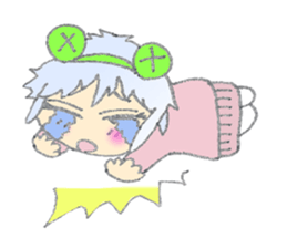 Cute frog girl everyday and makeover sticker #5288354