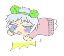 Cute frog girl everyday and makeover sticker #5288354