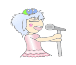 Cute frog girl everyday and makeover sticker #5288358