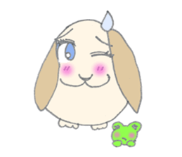 Cute frog girl everyday and makeover sticker #5288361