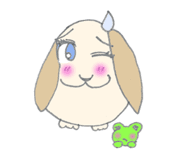 Cute frog girl everyday and makeover sticker #5288361