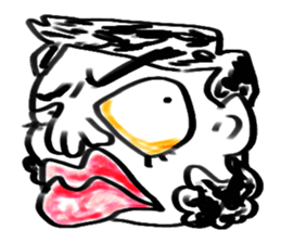 Comic Faces of the Scribble sticker #5288572