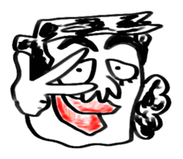 Comic Faces of the Scribble sticker #5288591