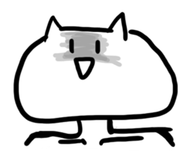 white bodysuit cats 2 sticker #5288693
