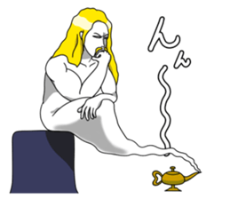 genie of the lamp sticker #5288805