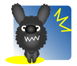 Black dog bikke part.1 sticker #5289313