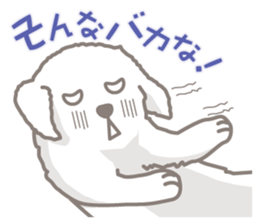 White Puppy - Great Pyrenees- sticker #5290262