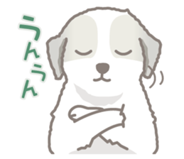 White Puppy - Great Pyrenees- sticker #5290263