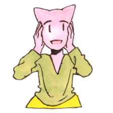 Cat man Sticker sticker #5290607