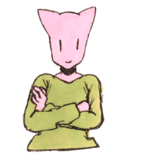 Cat man Sticker sticker #5290609