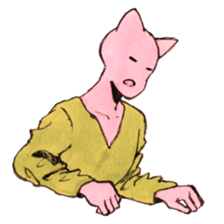 Cat man Sticker sticker #5290636