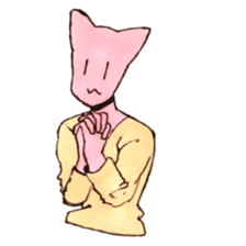 Cat man Sticker sticker #5290641