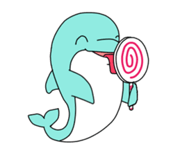 Funny dolphin sticker #5290752