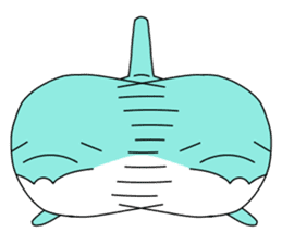 Funny dolphin sticker #5290761