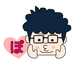 curly hair office worker 2 sticker #5290912