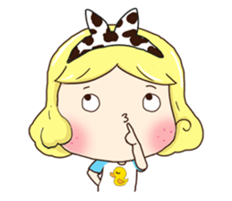 Pretty Lady Emily sticker #5291405