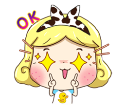 Pretty Lady Emily sticker #5291410