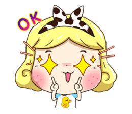 Pretty Lady Emily sticker #5291410