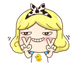 Pretty Lady Emily sticker #5291420