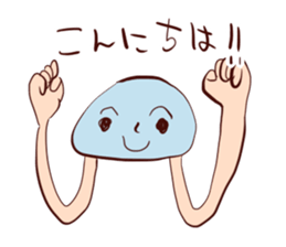 Jellyfish punch sticker #5291924