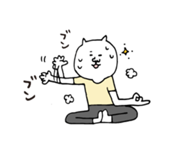 Hot yoga sticker sticker #5292105