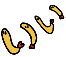 The character of the loose fried shrimp3 sticker #5292288