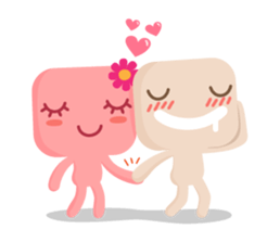 Lamour cute couple love sticker #5292337