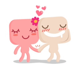 Lamour cute couple love sticker #5292337