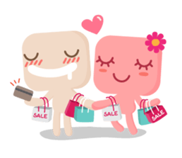 Lamour cute couple love sticker #5292340