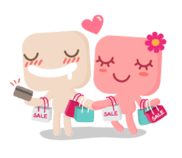 Lamour cute couple love sticker #5292340