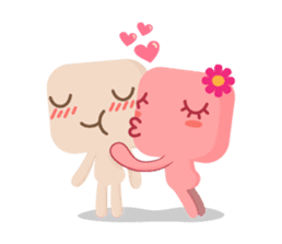 Lamour cute couple love sticker #5292342