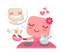 Lamour cute couple love sticker #5292348