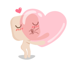 Lamour cute couple love sticker #5292350