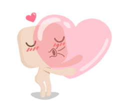 Lamour cute couple love sticker #5292350