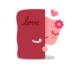 Lamour cute couple love sticker #5292354